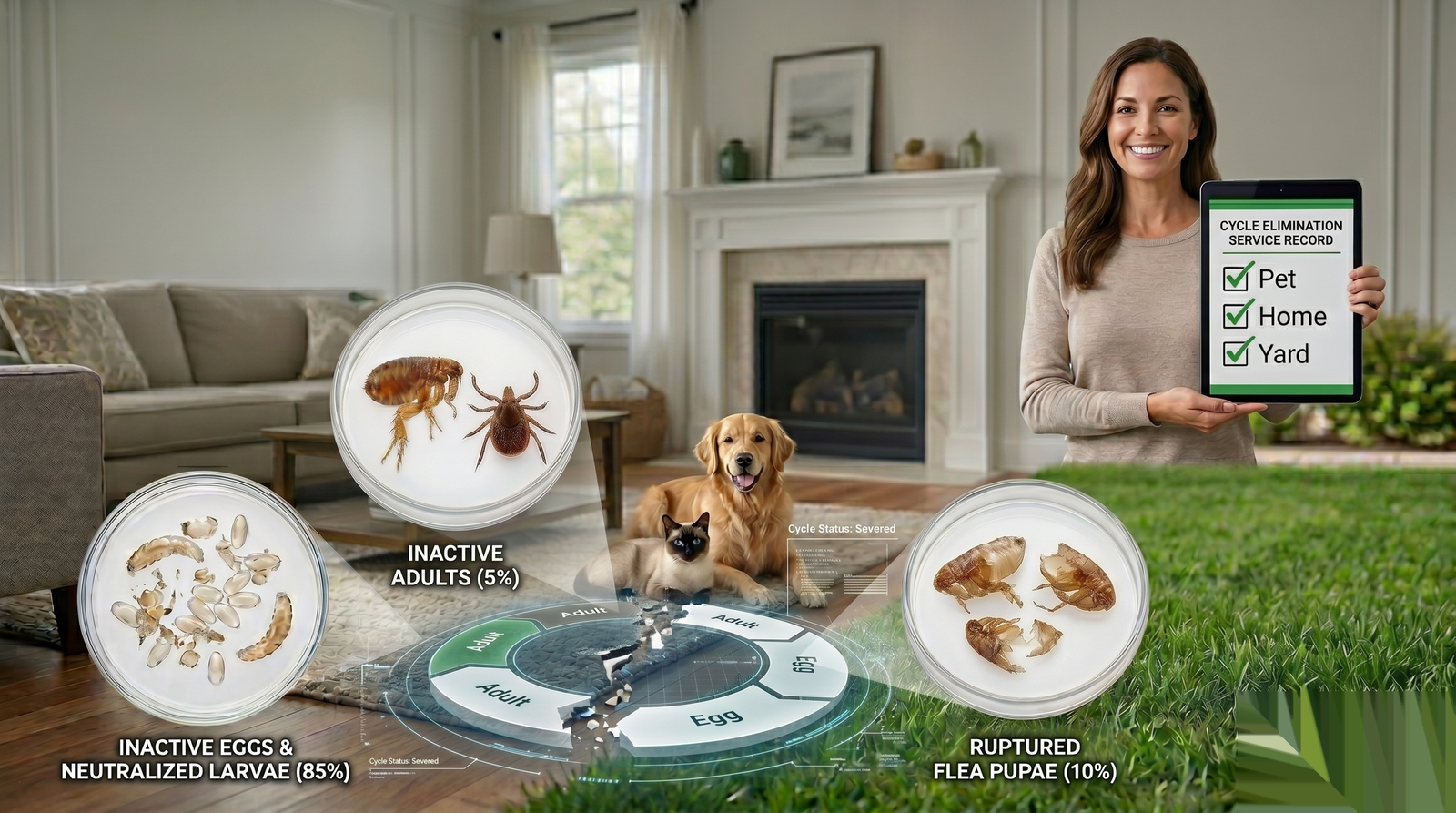 Dog scratching from flea infestation — Parker Pest Pro flea and tick control Northern California