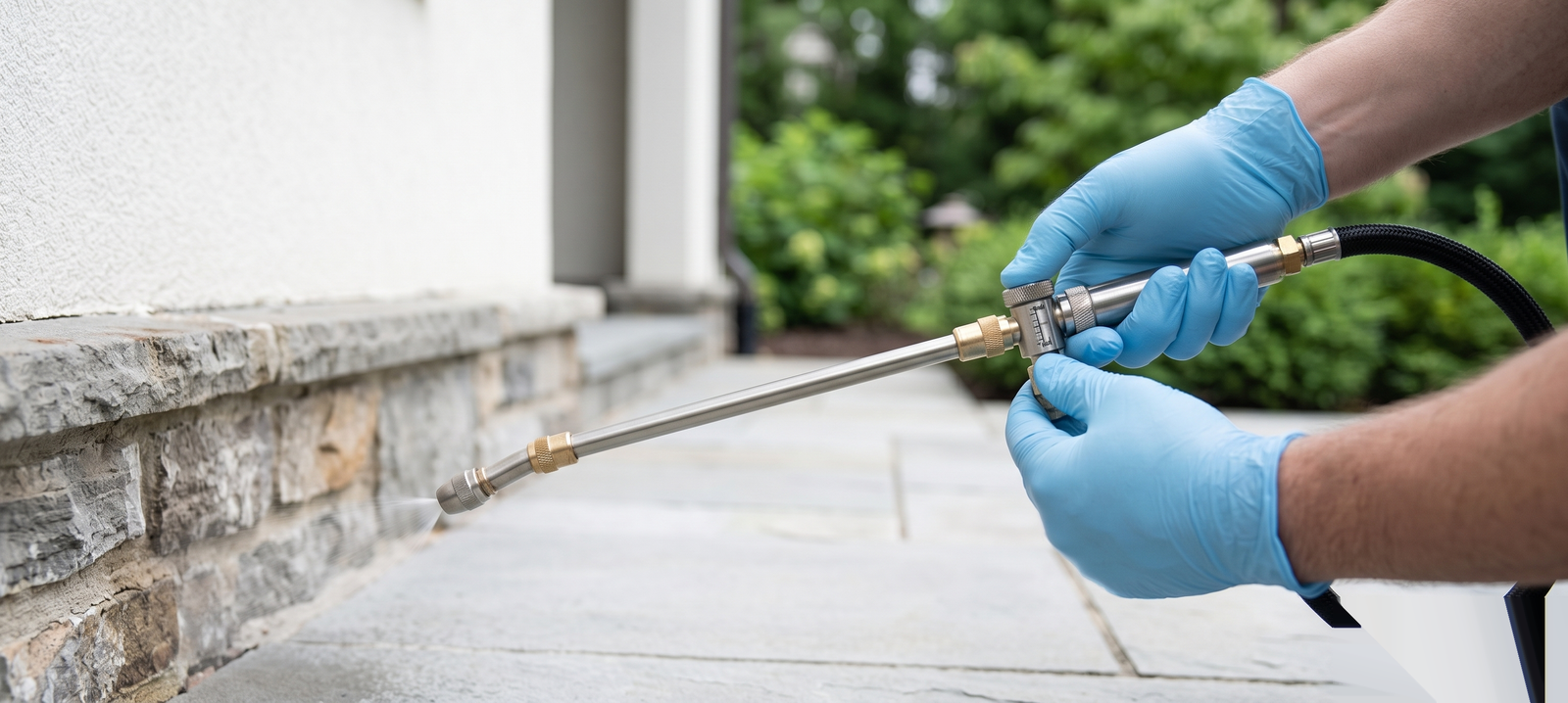 Parker Pest Pro technician conducting rodent inspection in Northern California home